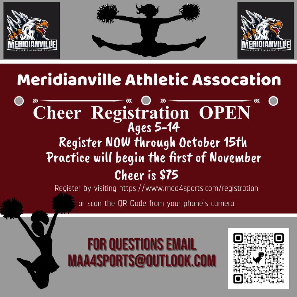 Youth Cheerleading Programs Meridianville Athletic Association